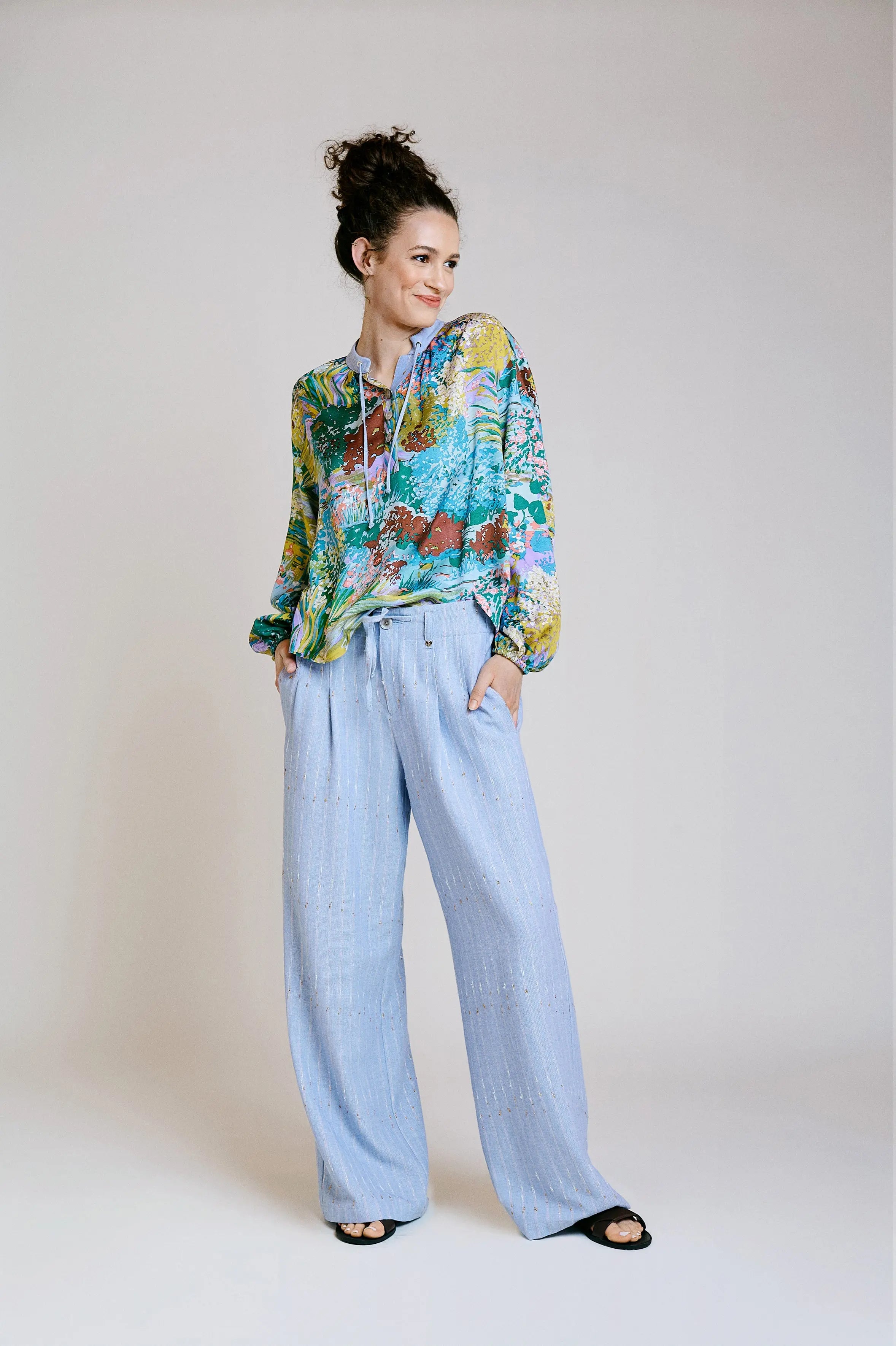 Hose mit weitem Bein VON&ZU