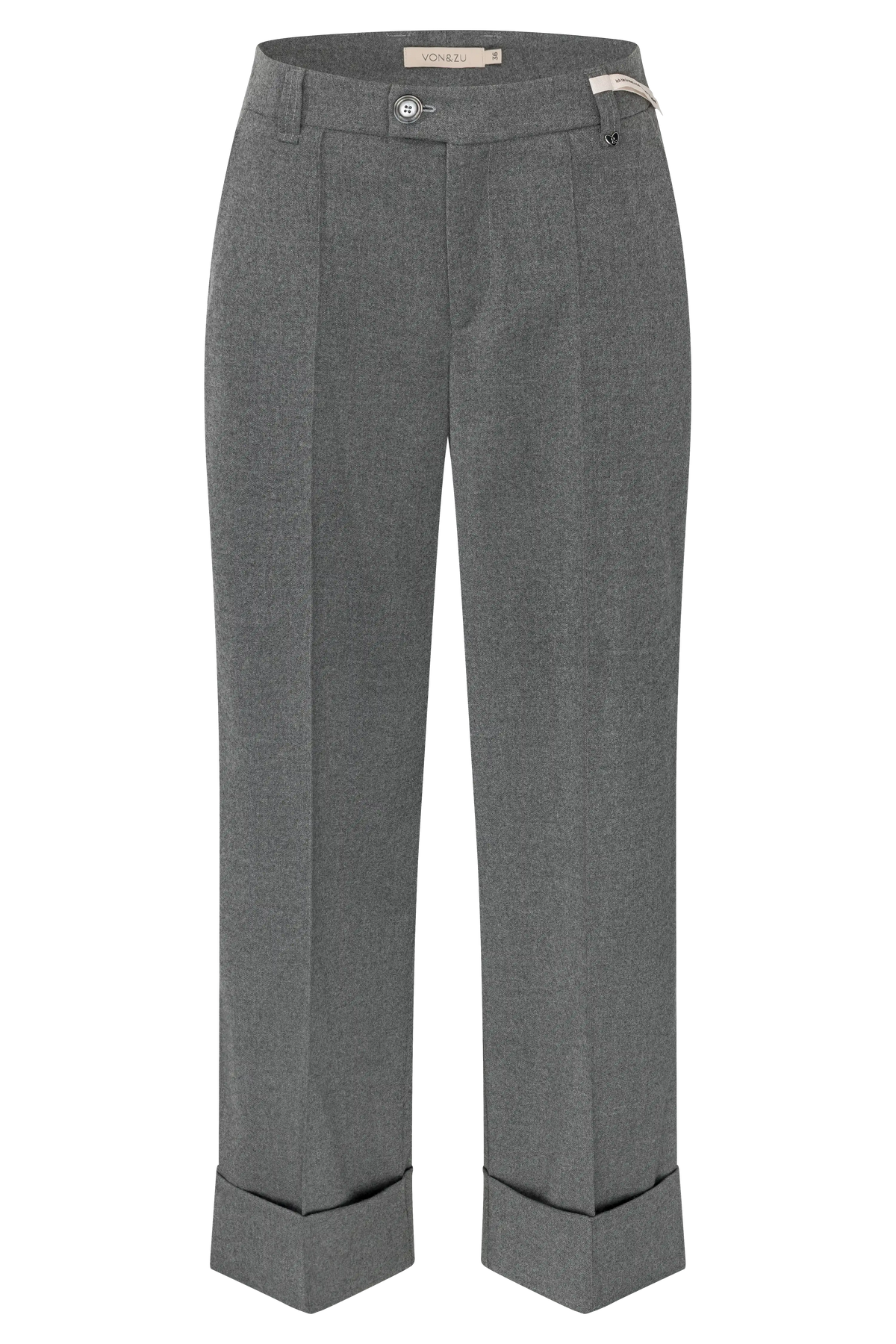 Flanellhose mit Aufschlag