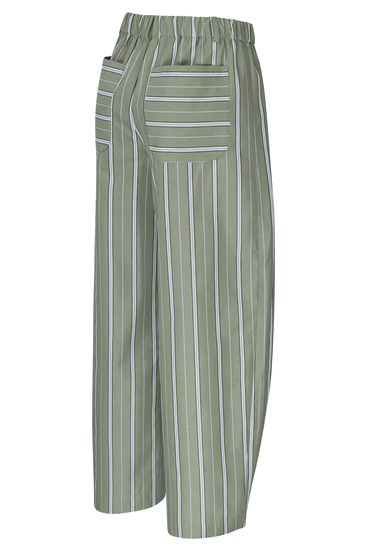 Popeline Barrelhose Gestreift