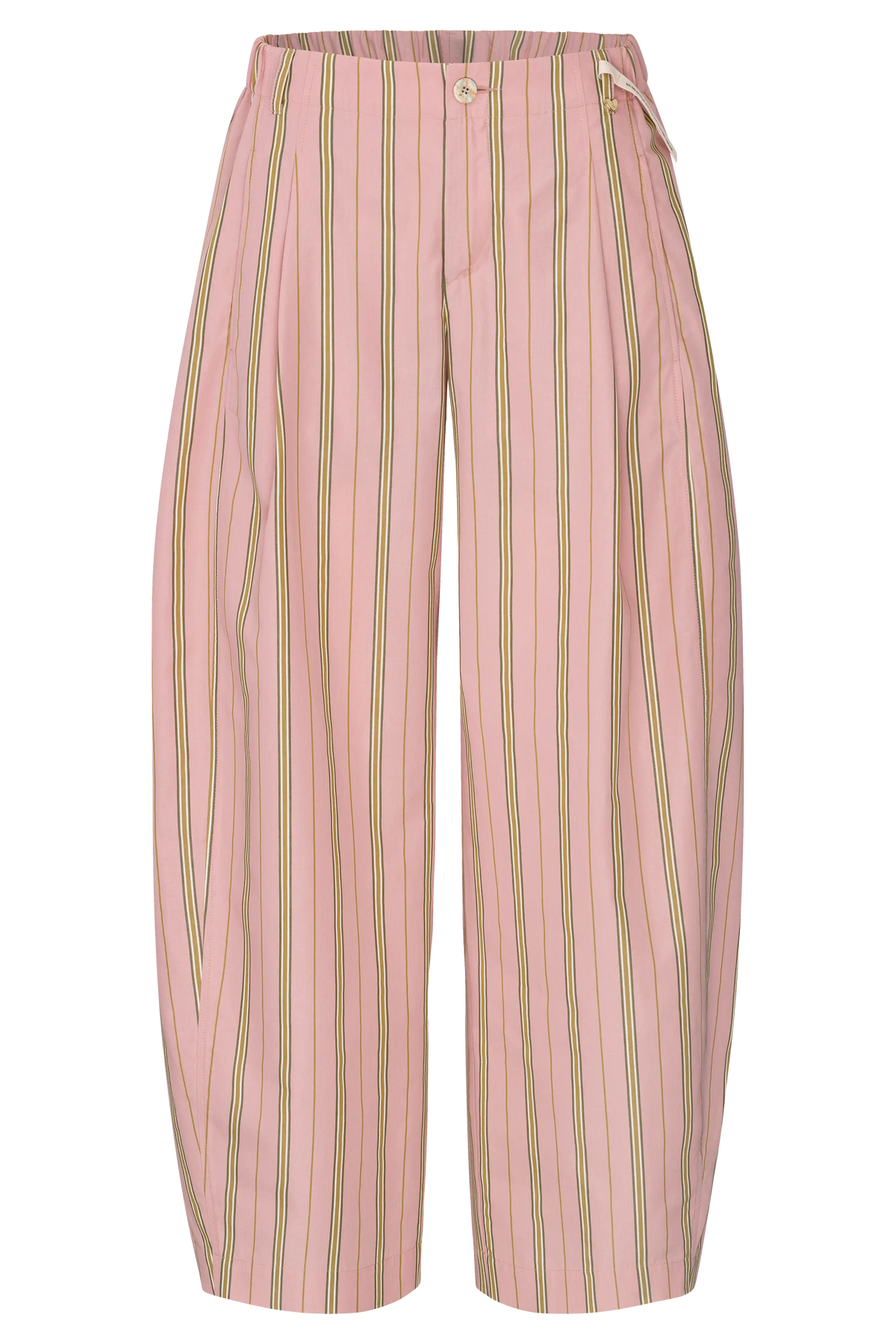 Popeline Barrelhose Gestreift