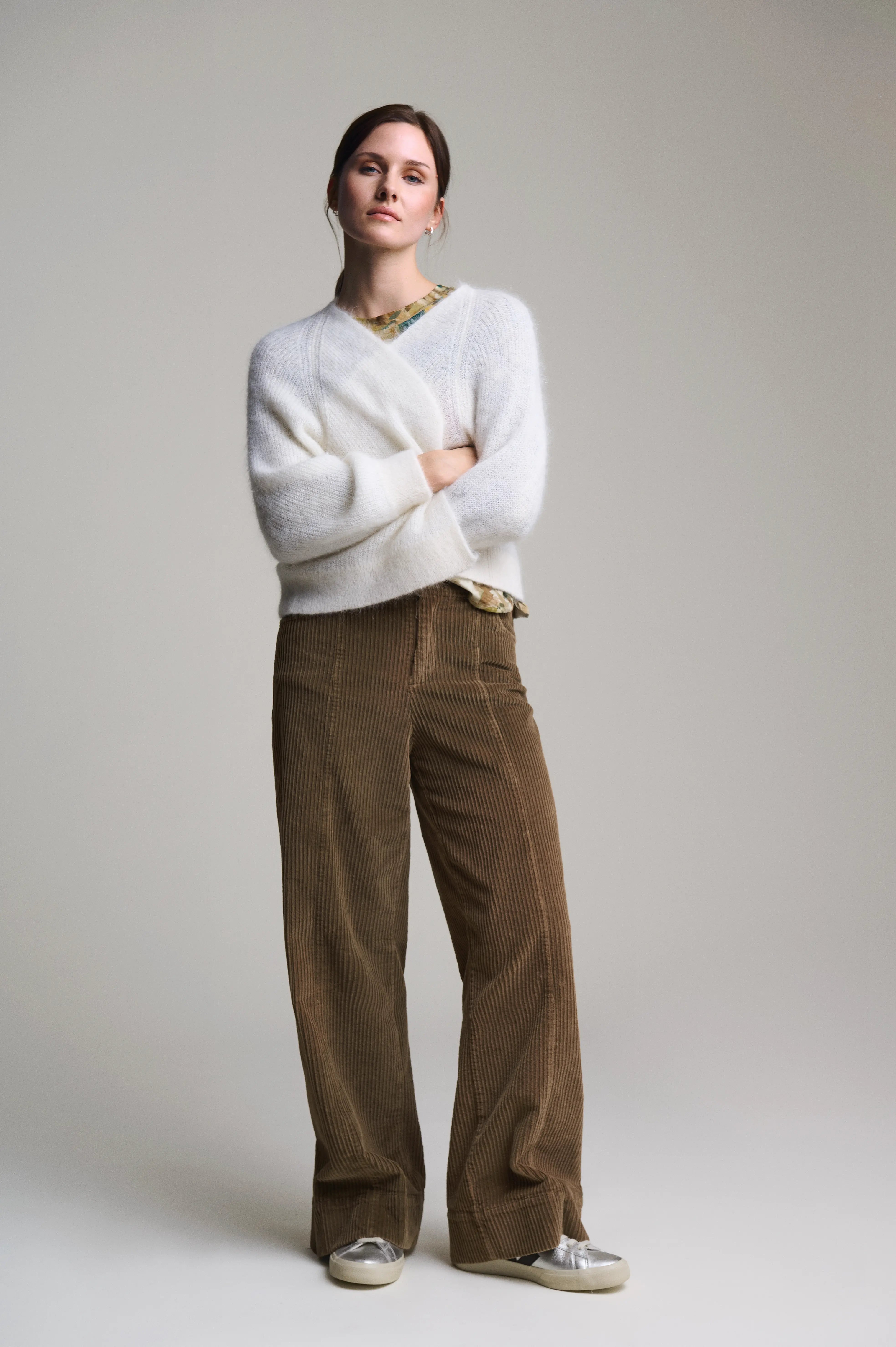 Cordhose mit weitem Bein VON&ZU